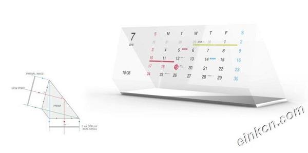 日本设计师联合谷歌打造Magic Calendar EINK电子墨水屏智能挂历