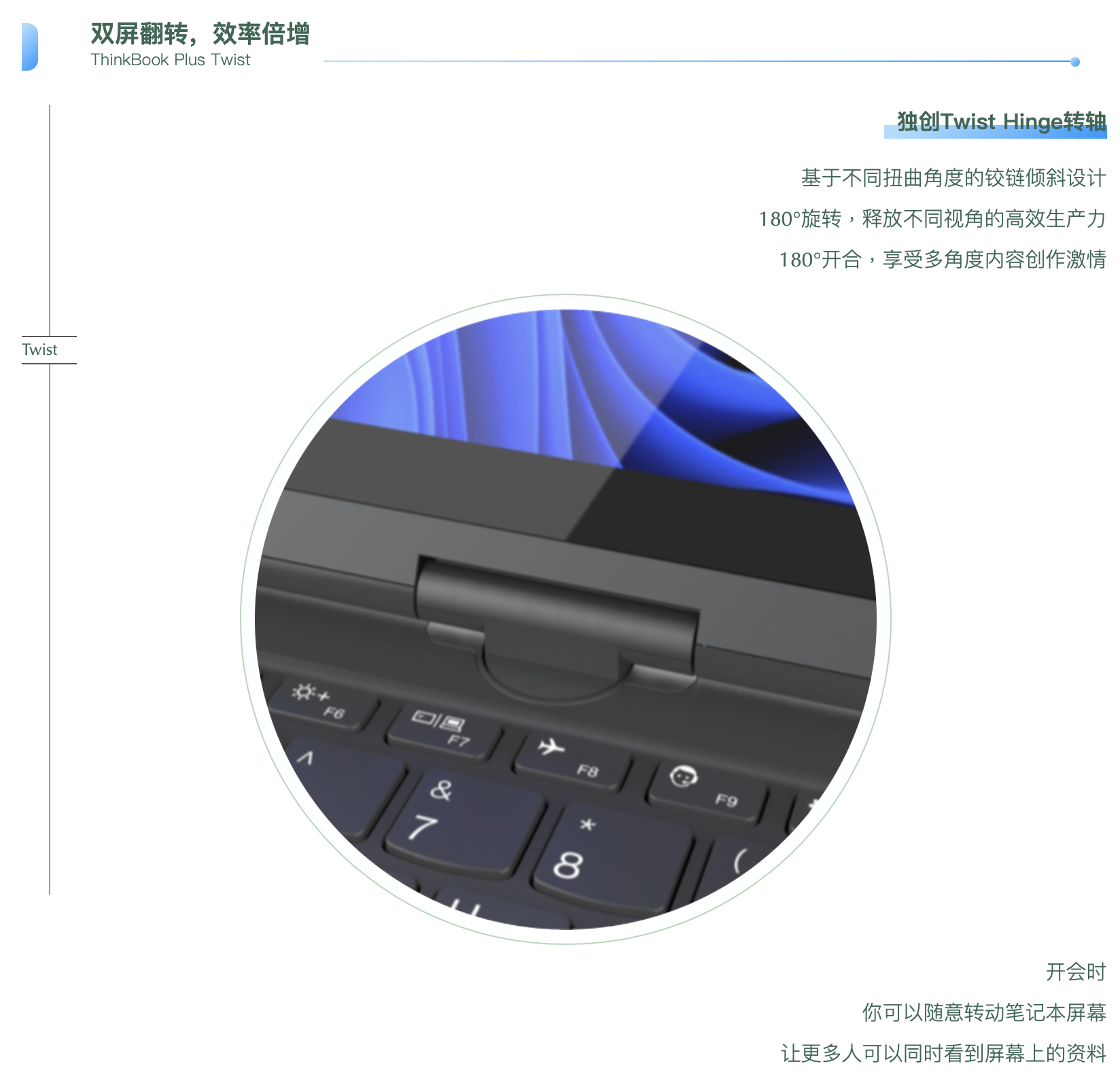 全球首款OLED+彩色墨水翻转双屏笔记本ThinkBook Plus Twist上市